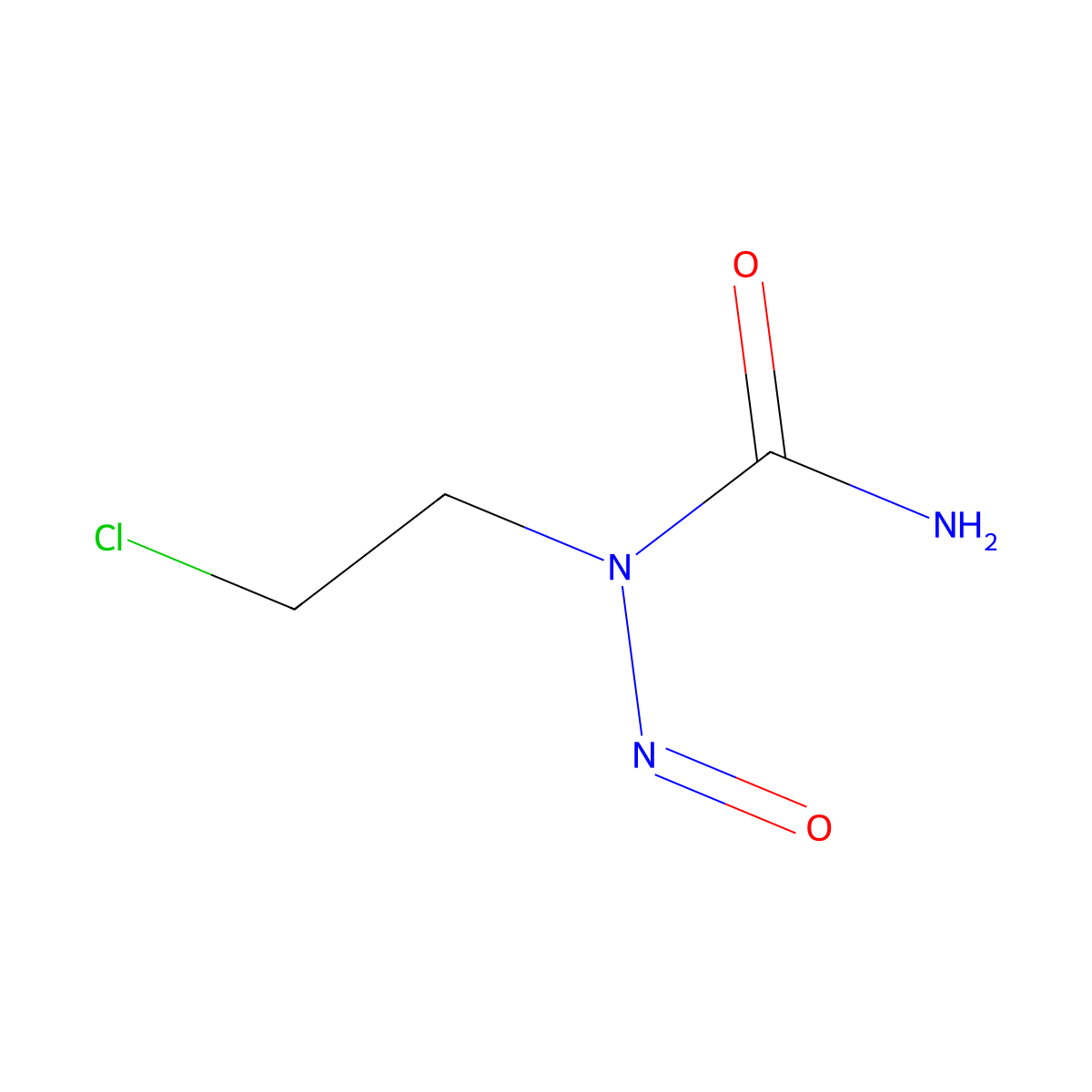 1-(2-Chloroethyl)-1-nitrosourea molecular structure, CAS 2365-30-2