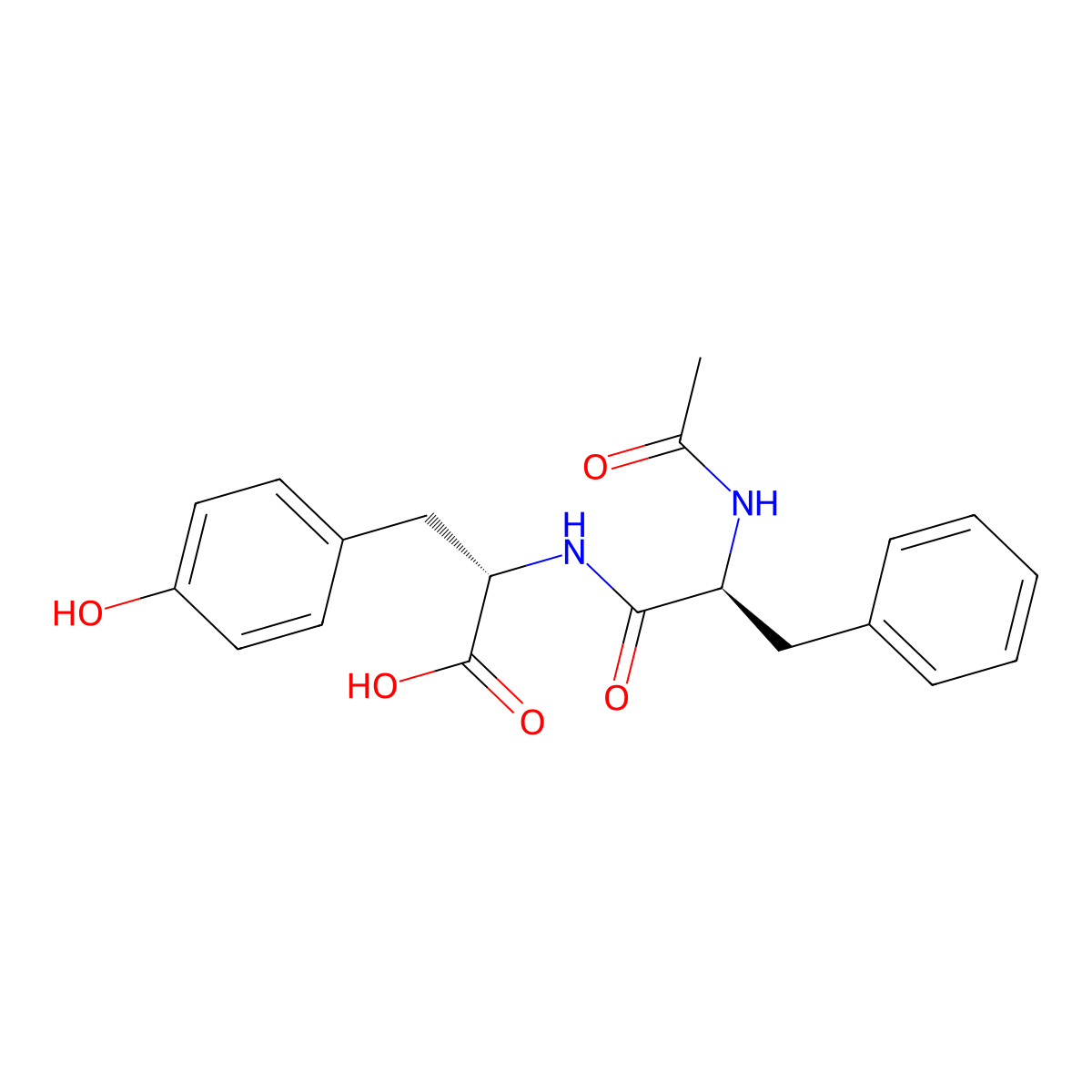 Ac-L-Phe-L-Tyr molecular structure, CAS 2365-53-9
