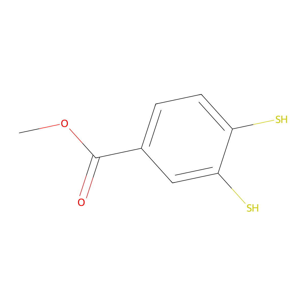 Methyl 3,4-disulfanylbenzoate molecular structure, CAS 2365039-42-3