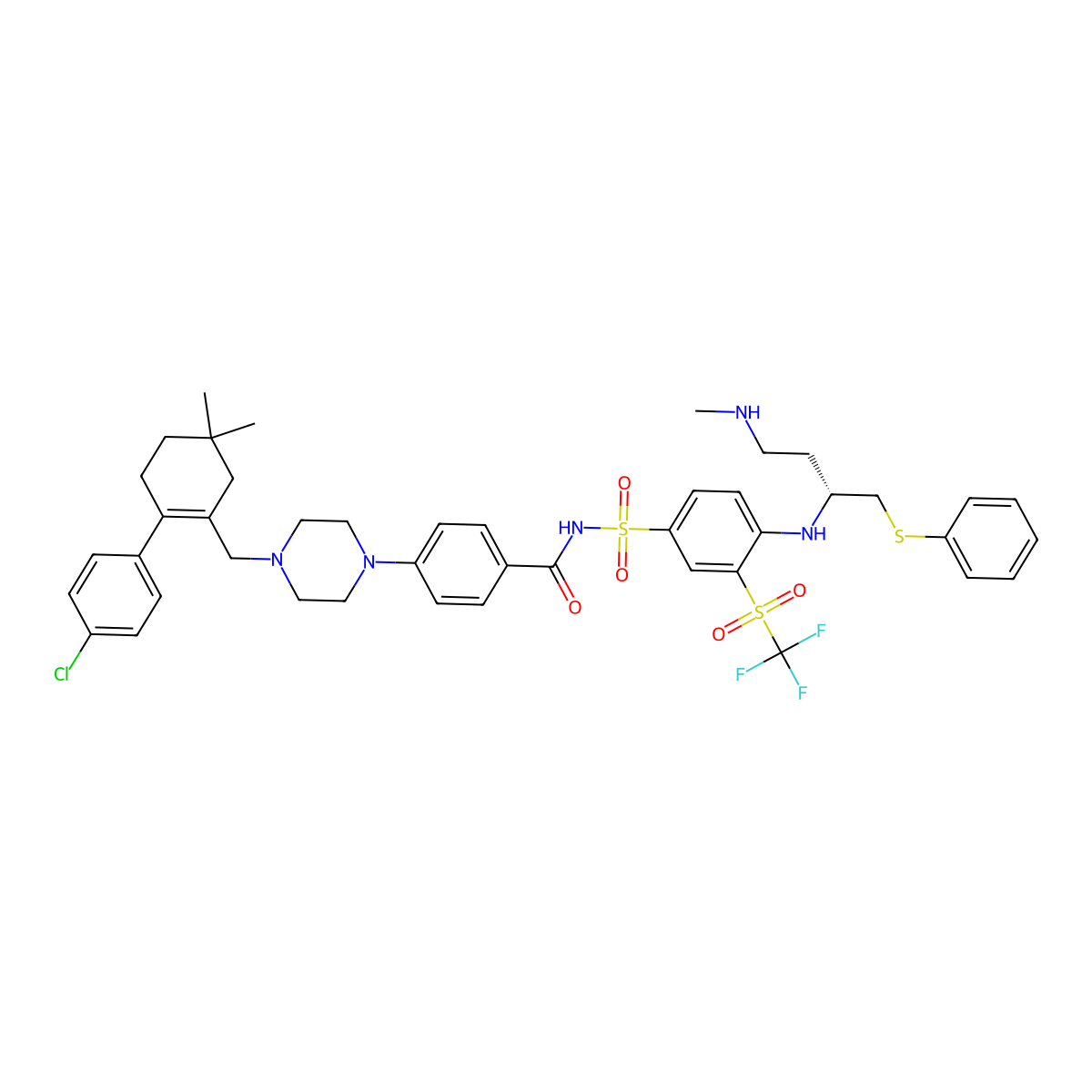 Desmorpholinyl Navitoclax-NH-Me molecular structure, CAS 2365172-82-1