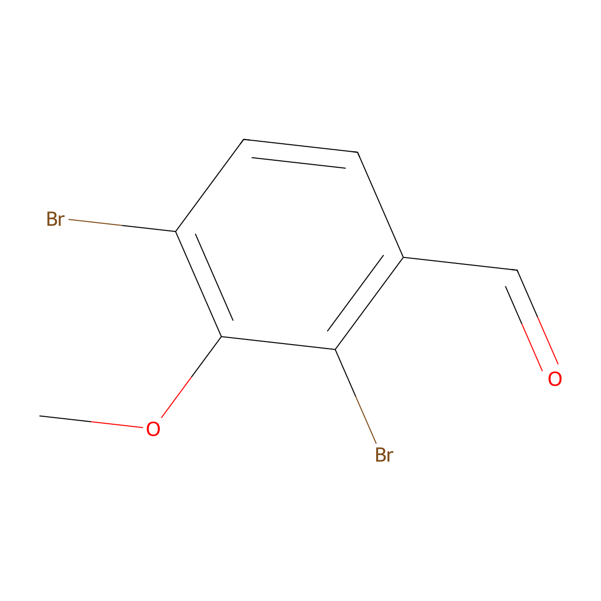 2,4-dibromo-3-methoxyBenzaldehyde molecular structure, CAS 2365277-62-7