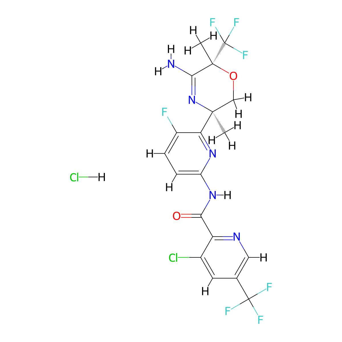 Umibecestat HCl molecular structure, CAS 2365306-62-1