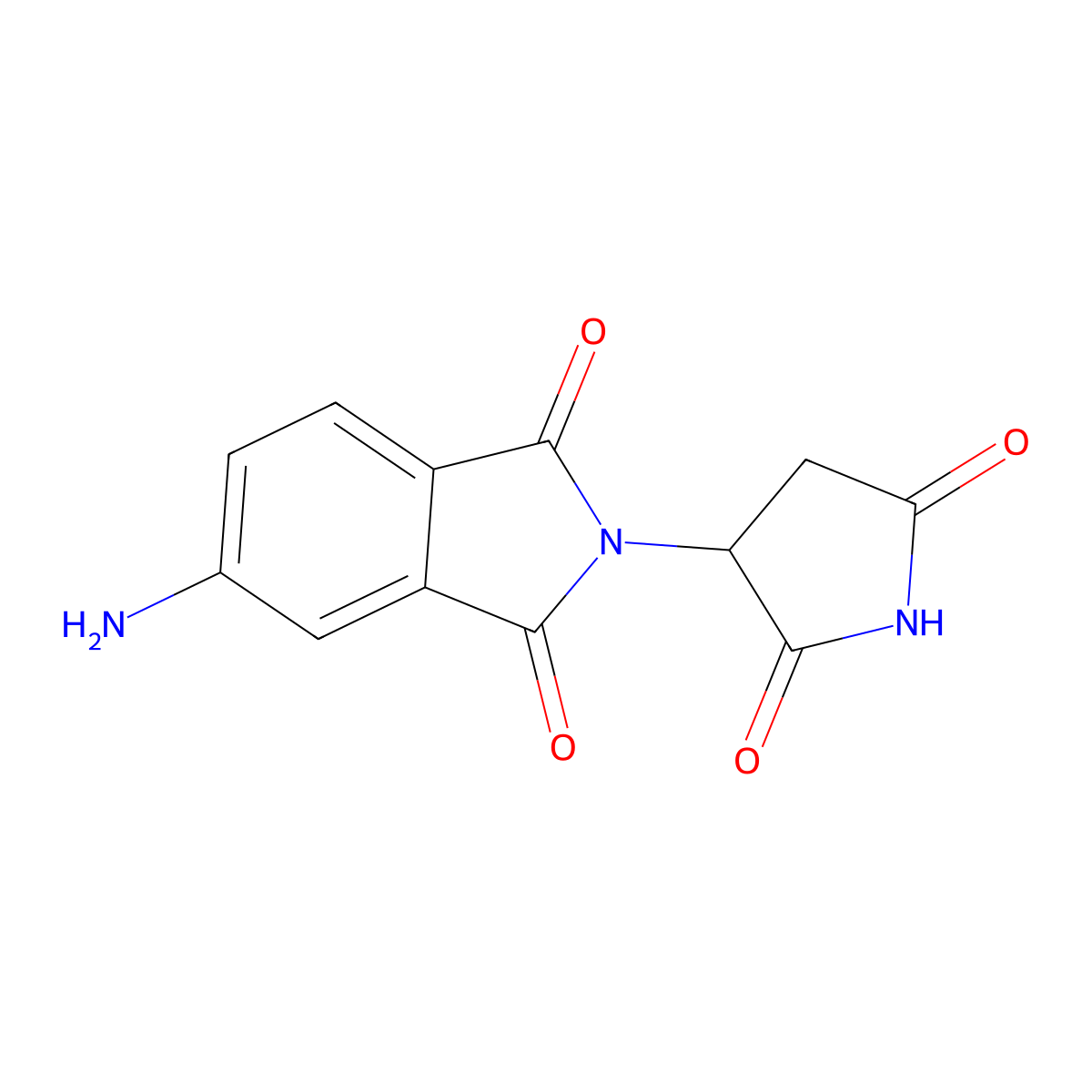 5-amino-2-(2,5-dioxopyrrolidin-3-yl)-2,3-dihydro-1H-isoindole-1,3-dione molecular structure, CAS 2365400-84-4