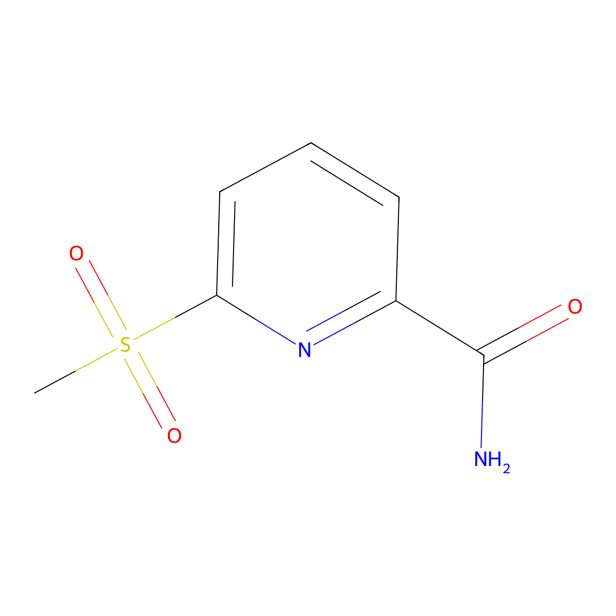 6-Methanesulfonylpyridine-2-carboxamide molecular structure, CAS 2365418-48-8