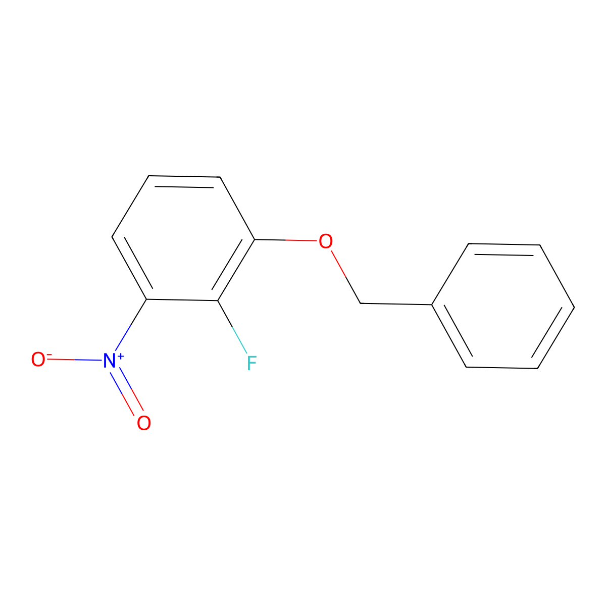 1-(Benzyloxy)-2-fluoro-3-nitrobenzene molecular structure, CAS 2365418-52-4