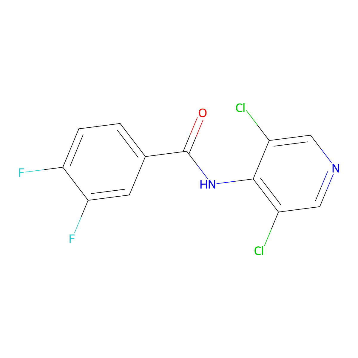 N-(3,5-DIchloropyridin-4-yl)-3,4-difluorobenzamide molecular structure, CAS 2365418-74-0