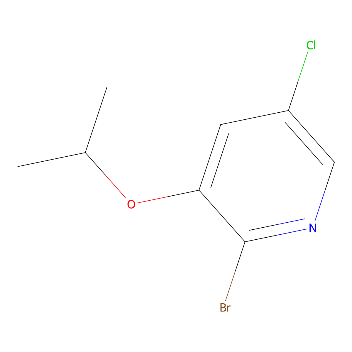 2-Bromo-5-chloro-3-isopropoxypyridine molecular structure, CAS 2365418-86-4