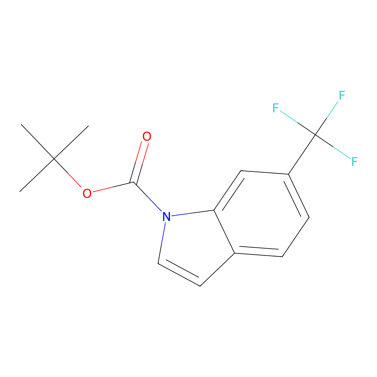 tert-Butyl 6-(trifluoromethyl)indole-1-carboxylate molecular structure, CAS 2365418-87-5