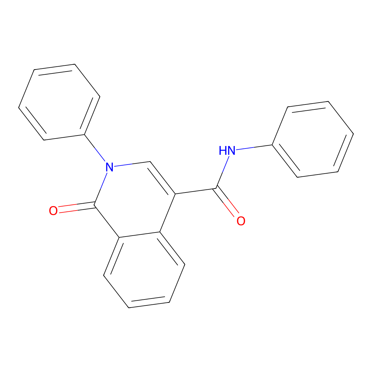 1-Oxo-N,2-diphenylisoquinoline-4-carboxamide molecular structure, CAS 2365419-39-0