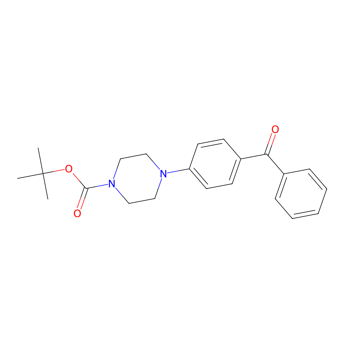 tert-Butyl 4-(4-benzoylphenyl)piperazine-1-carboxylate molecular structure, CAS 2365419-69-6