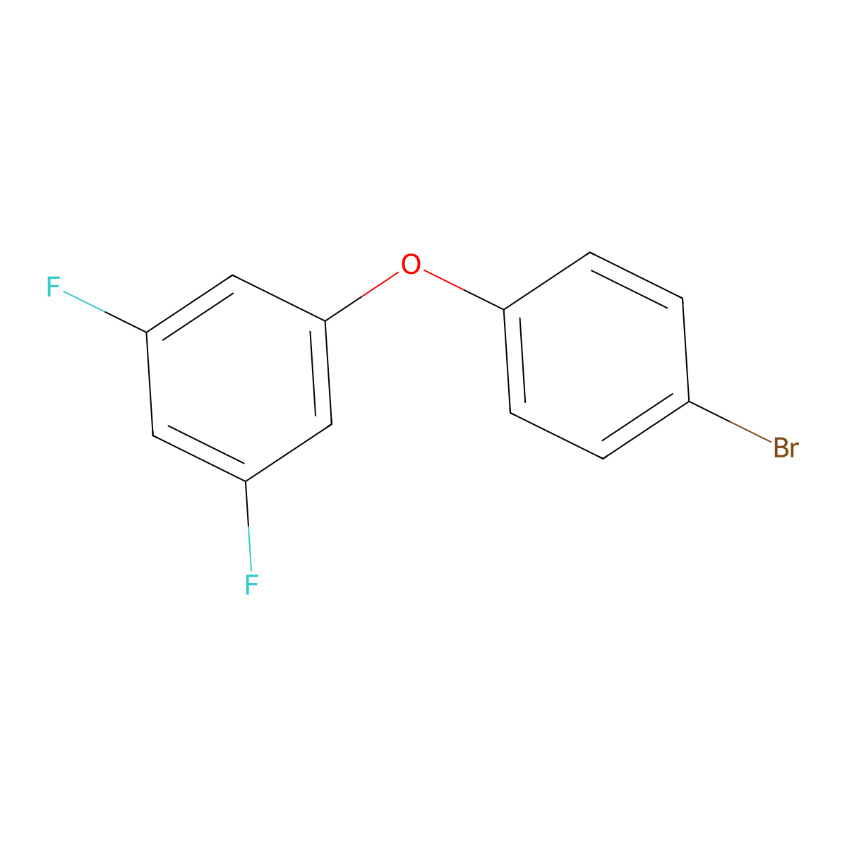 1-(4-Bromophenoxy)-3,5-difluorobenzene molecular structure, CAS 2365420-02-4