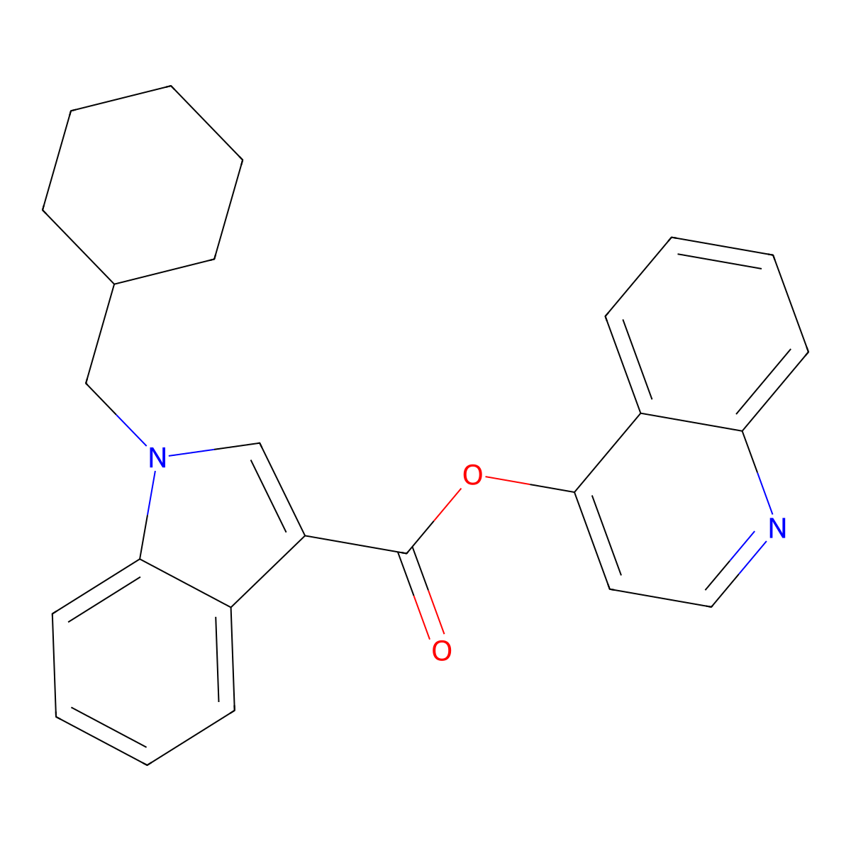 BB-22 4-hydroxyquinoline isomer molecular structure, CAS 2365470-95-5