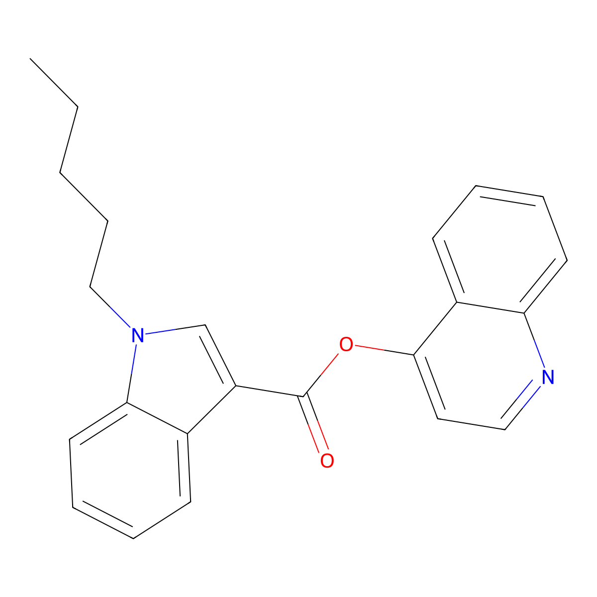PB-22 4-hydroxyquinoline isomer molecular structure, CAS 2365470-96-6