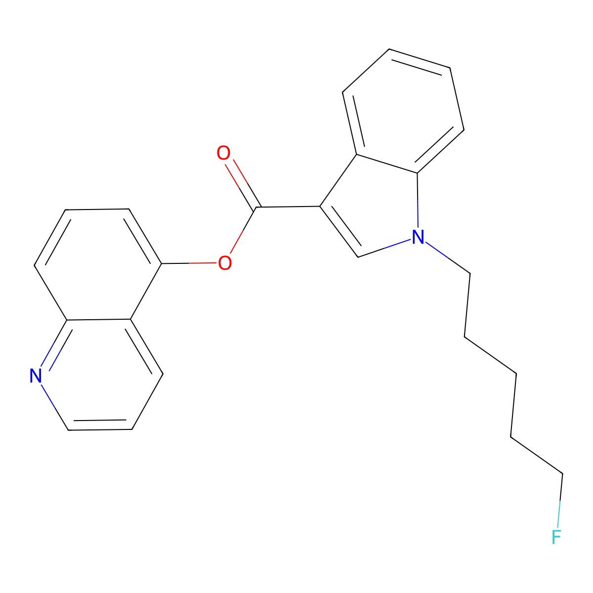 5-Fluoro PB-22 5-hydroxyquinoline isomer molecular structure, CAS 2365471-33-4