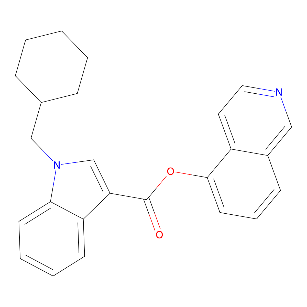 BB-22 5-hydroxyisoquinoline isomer molecular structure, CAS 2365471-34-5