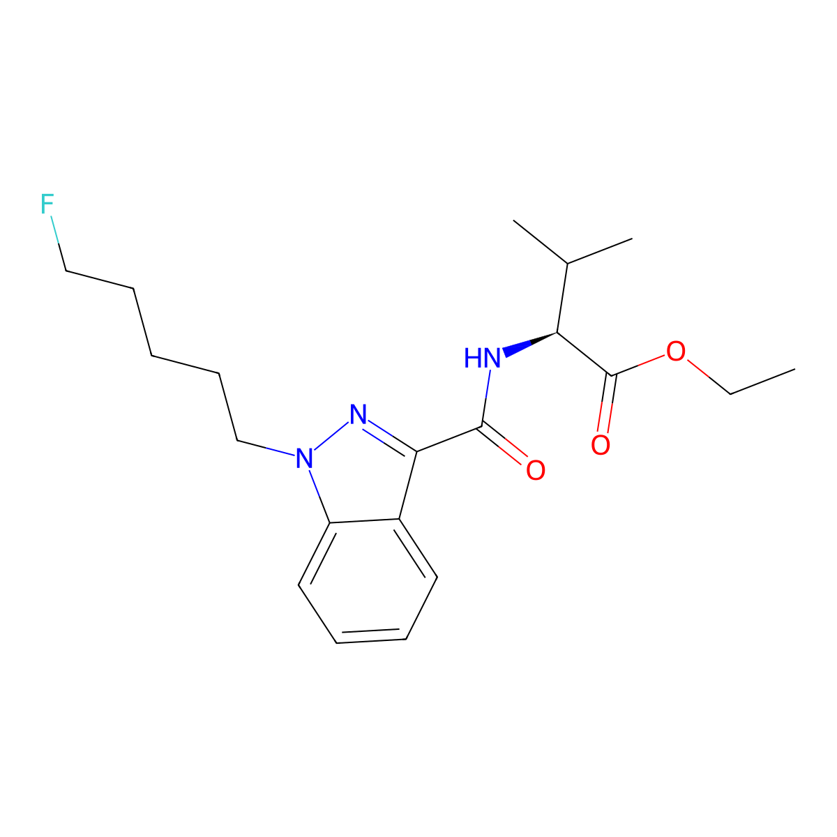 5F-Emb-pinaca molecular structure, CAS 2365471-51-6