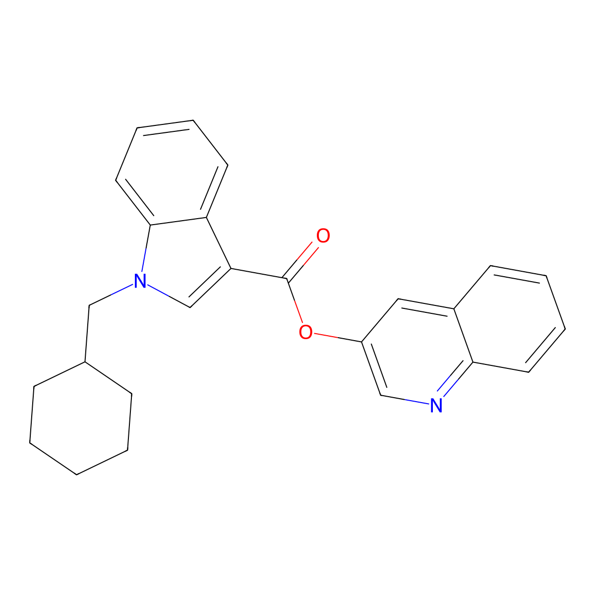 BB-22 3-hydroxyquinoline isomer molecular structure, CAS 2365471-57-2