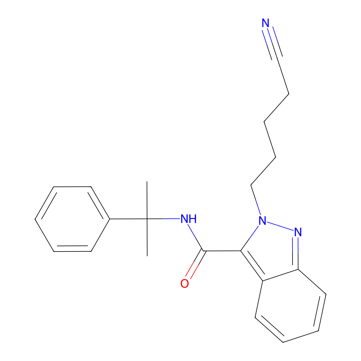 4-cyano CUMYL-BUTINACA isomer 2 molecular structure, CAS 2365471-69-6