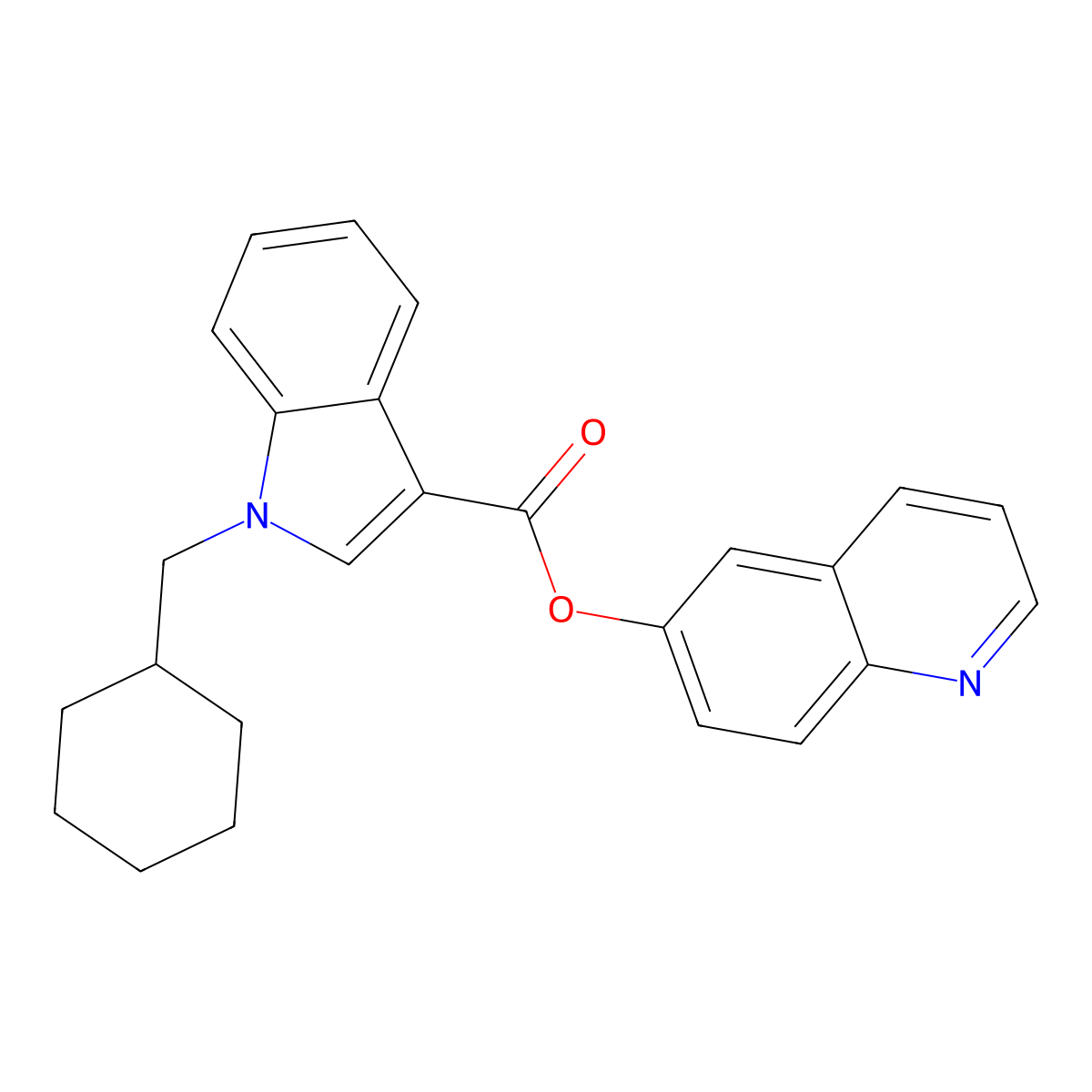 BB-22 6-hydroxyquinoline isomer molecular structure, CAS 2365471-70-9