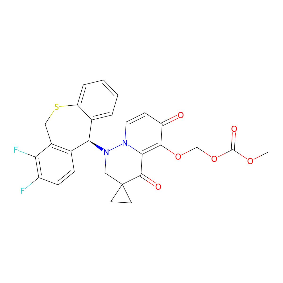 Cap-dependent endonuclease-IN-1 molecular structure, CAS 2365473-17-0