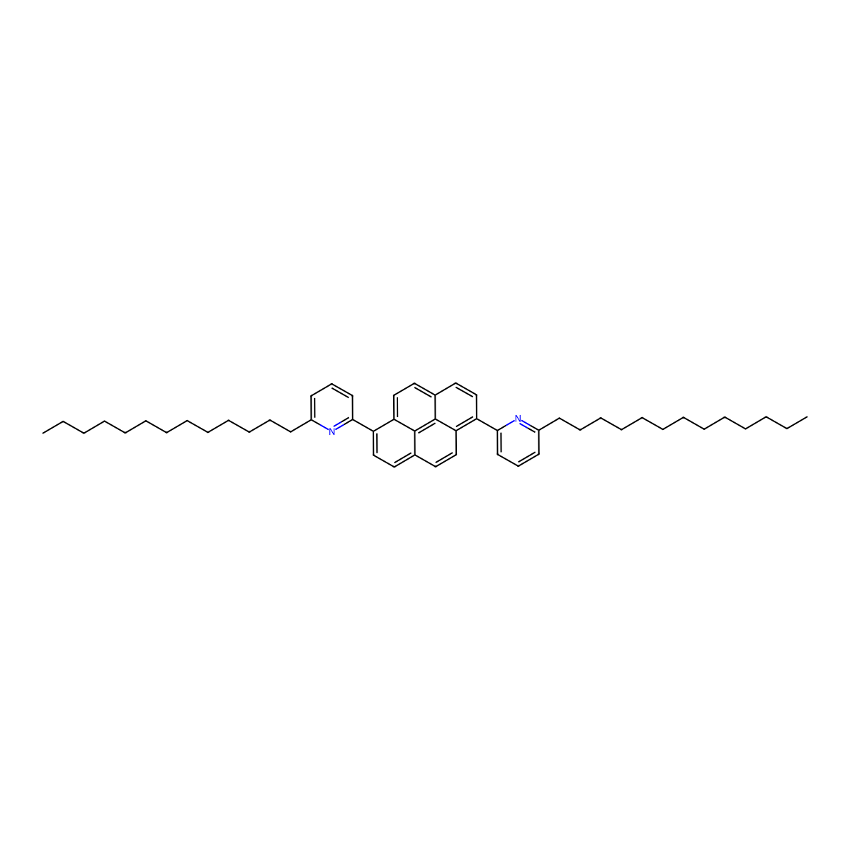 1,6-Bis(6-tridecylpyridin-2-yl)pyrene molecular structure, CAS 2365541-89-3