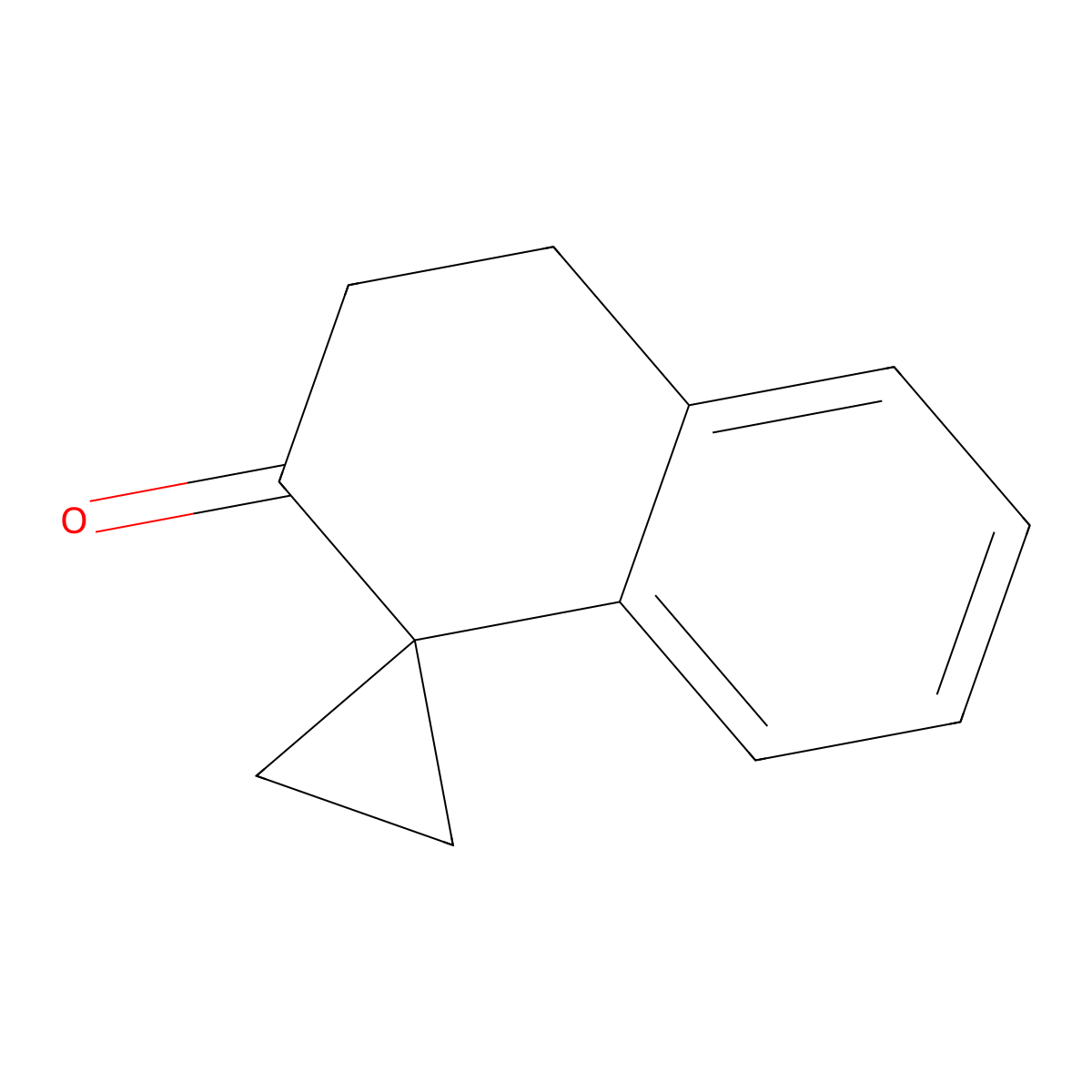 3',4'-dihydro-2'H-spiro[cyclopropane-1,1'-naphthalen]-2'-one molecular structure, CAS 23657-81-0