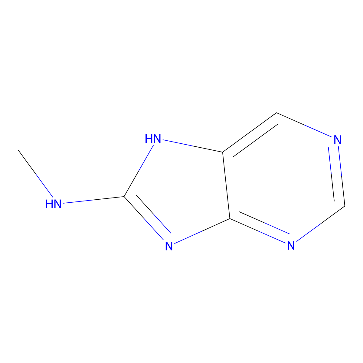 n-Methyl-7h-purin-8-amine molecular structure, CAS 23658-67-5