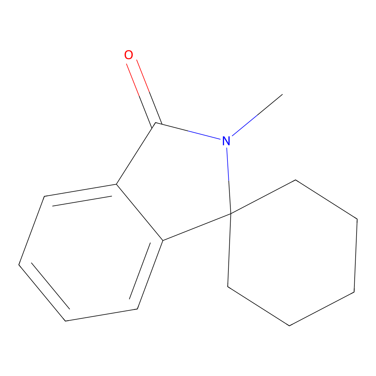 2'-Methyl-2',3'-dihydrospiro[cyclohexane-1,1'-isoindol]-3'-one molecular structure, CAS 23659-74-7