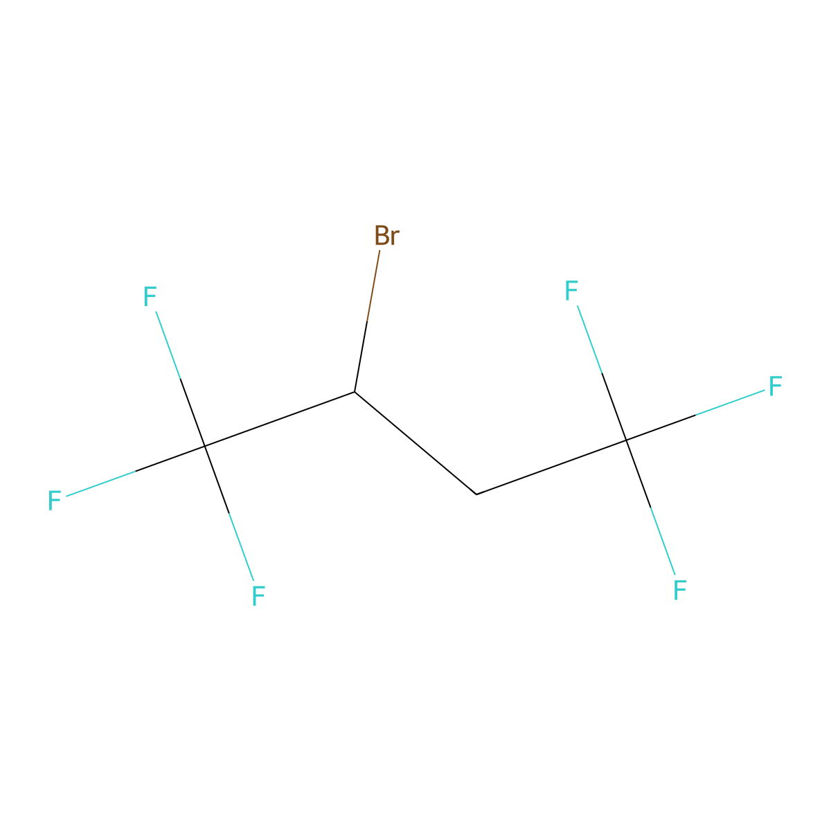 2-Bromo-1,1,1,4,4,4-hexafluorobutane molecular structure, CAS 2366-01-0