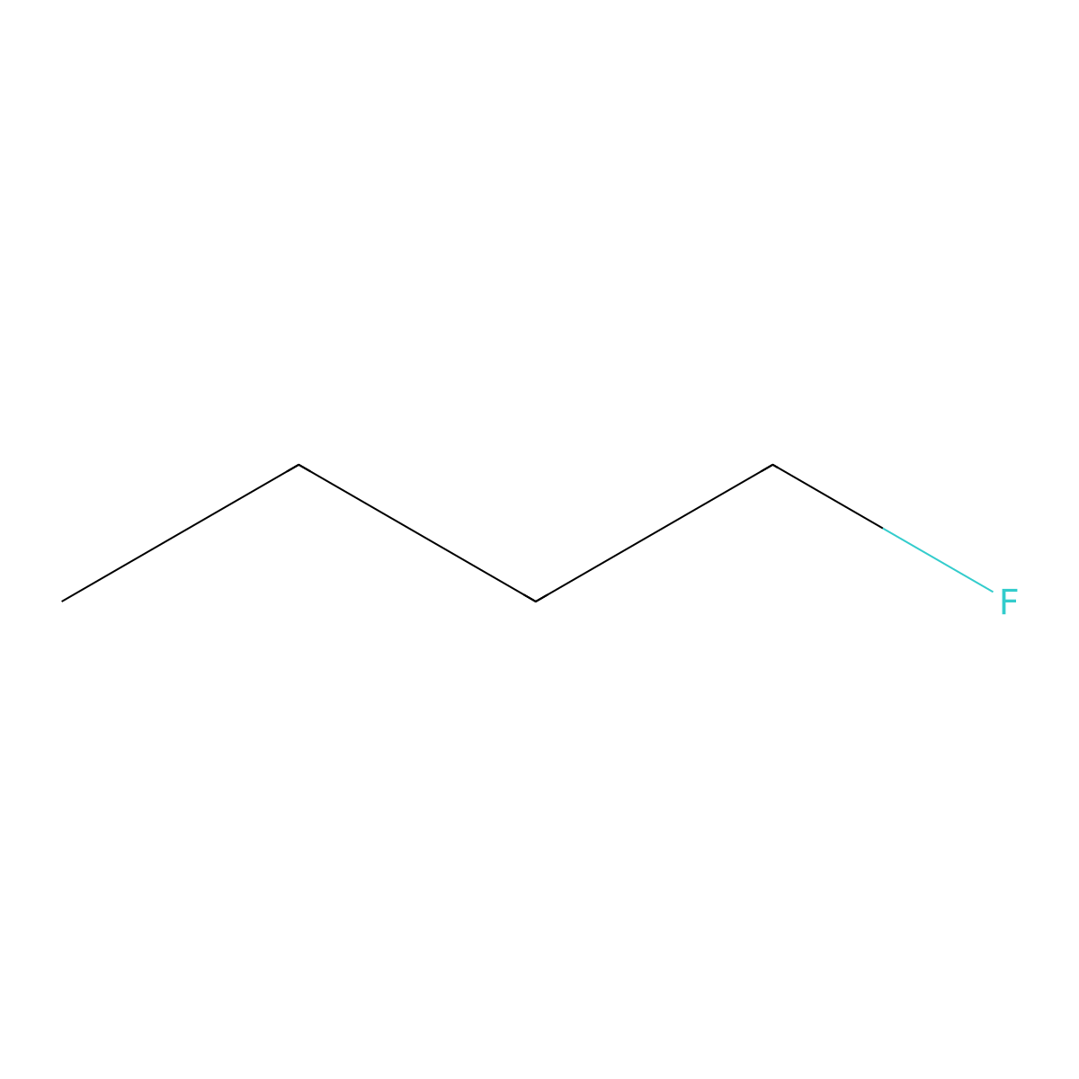 1-Fluorobutane molecular structure, CAS 2366-52-1