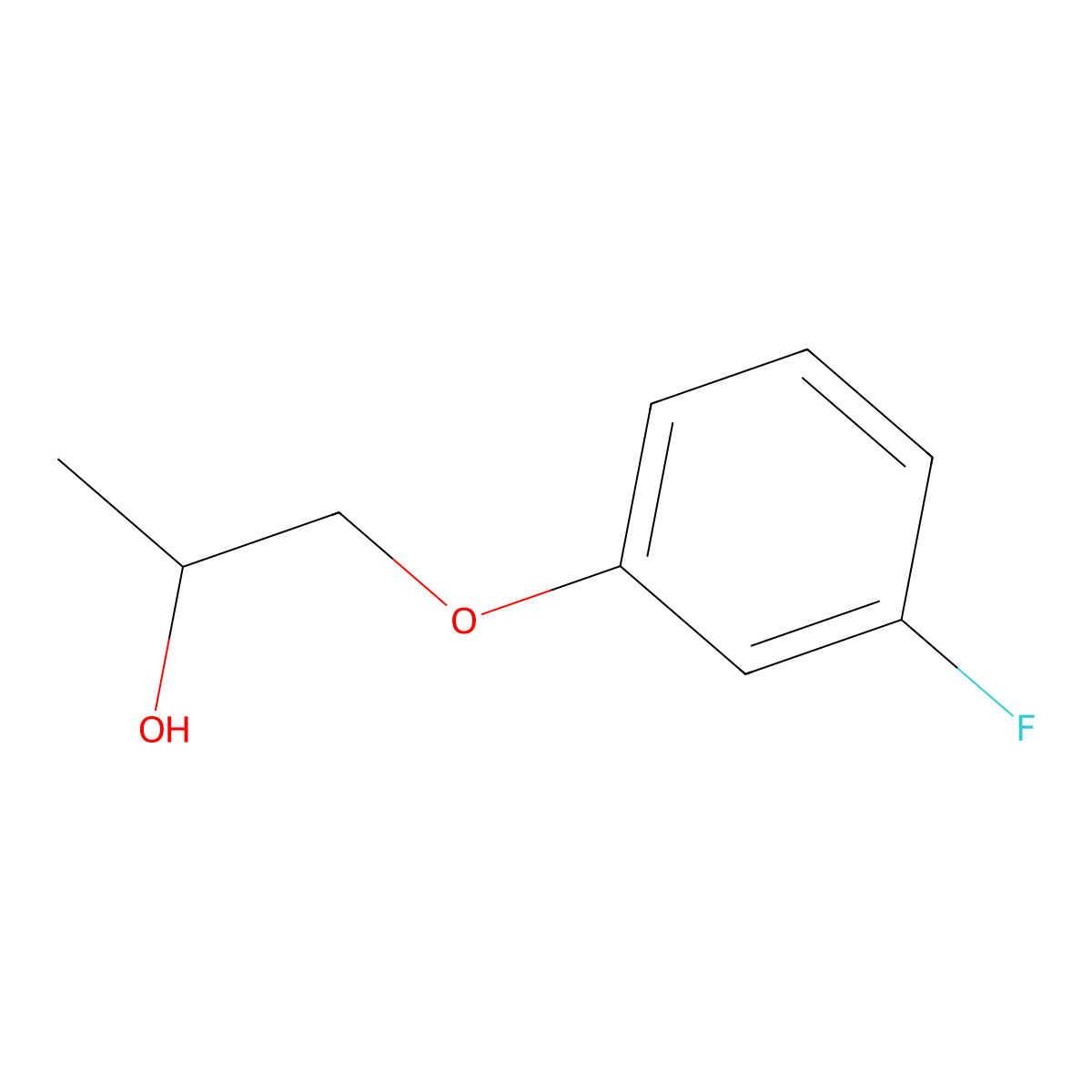 1-(3-Fluorophenoxy)propan-2-ol molecular structure, CAS 2366-93-0
