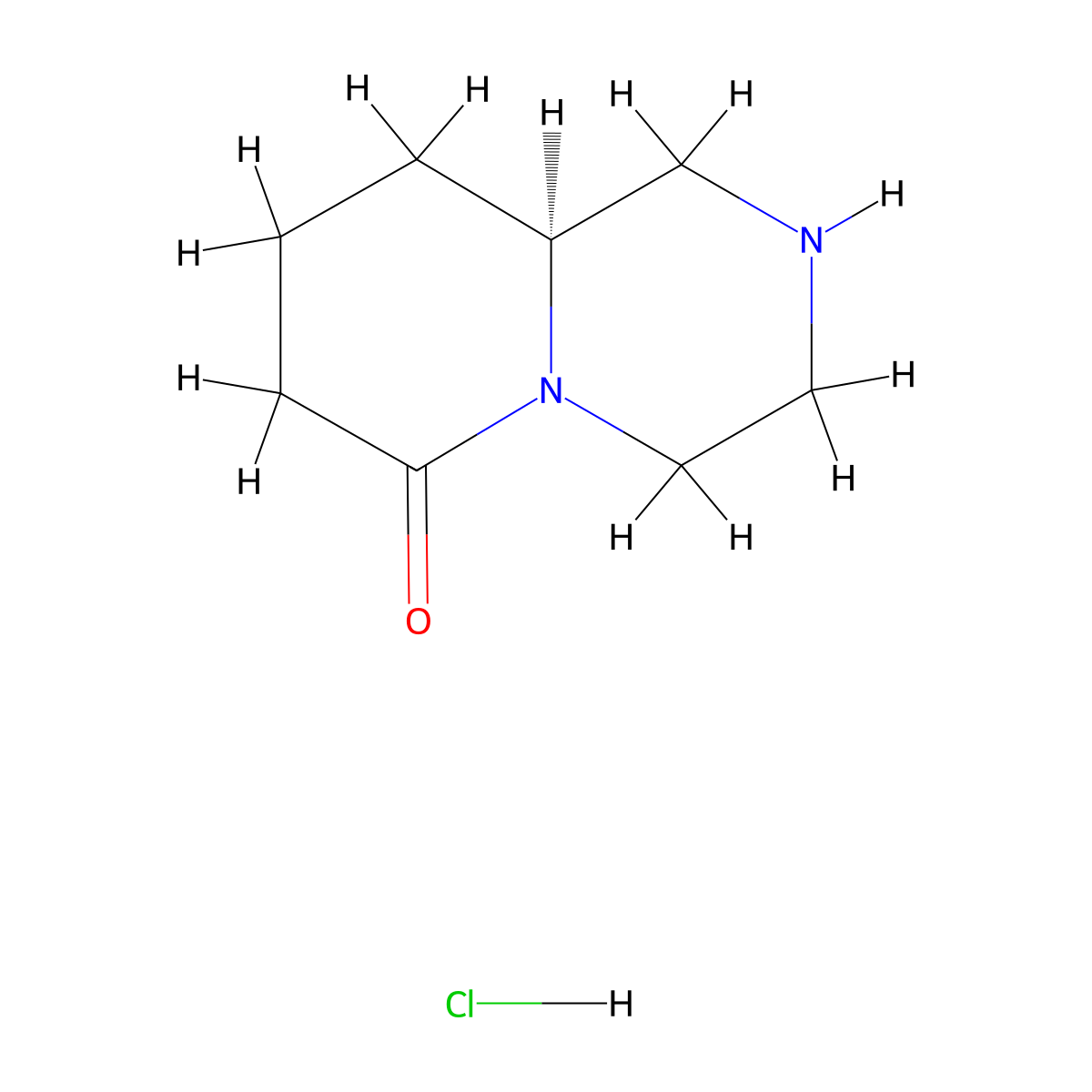 (S)-Octahydro-pyrido[1,2-a]pyrazin-6-one hydrochloride molecular structure, CAS 2366184-46-3