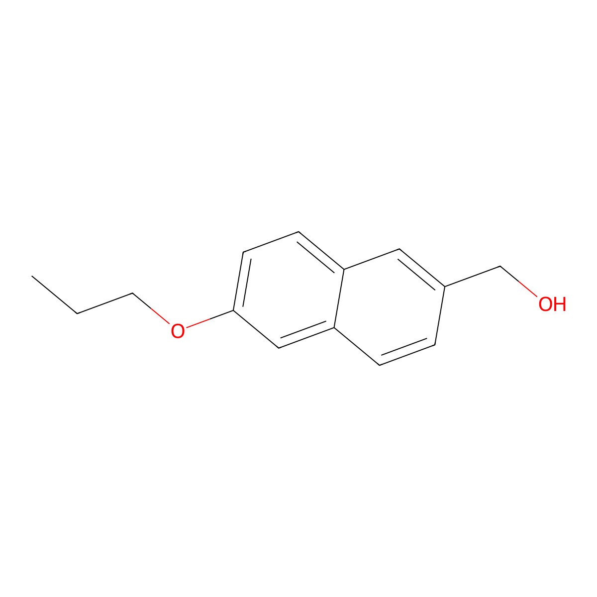 (6-Propoxynaphthalen-2-yl)methanol molecular structure, CAS 2366225-72-9