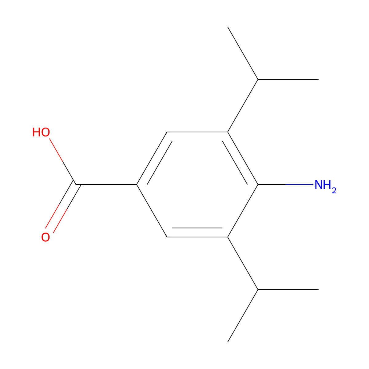 4-Amino-3,5-diisopropylbenzoic acid molecular structure, CAS 2366239-13-4