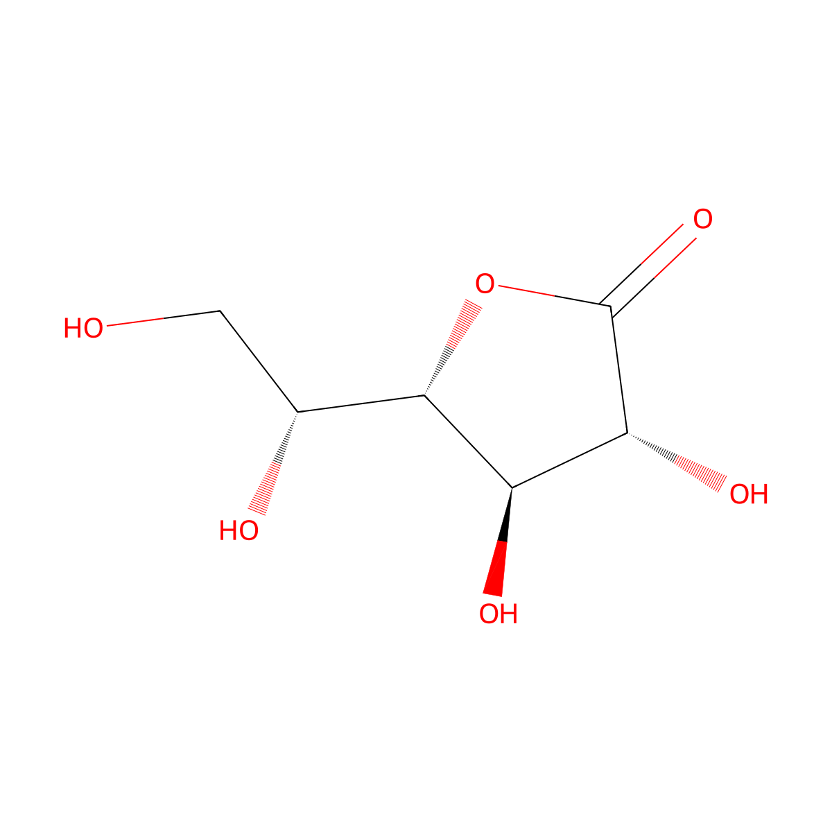 D-Galactono-1,4-Lactone molecular structure, CAS 23666-11-7