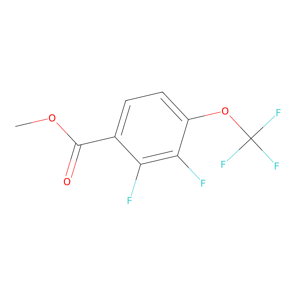 Methyl 2,3-difluoro-4-(trifluoromethoxy)benzoate molecular structure, CAS 2366994-13-8