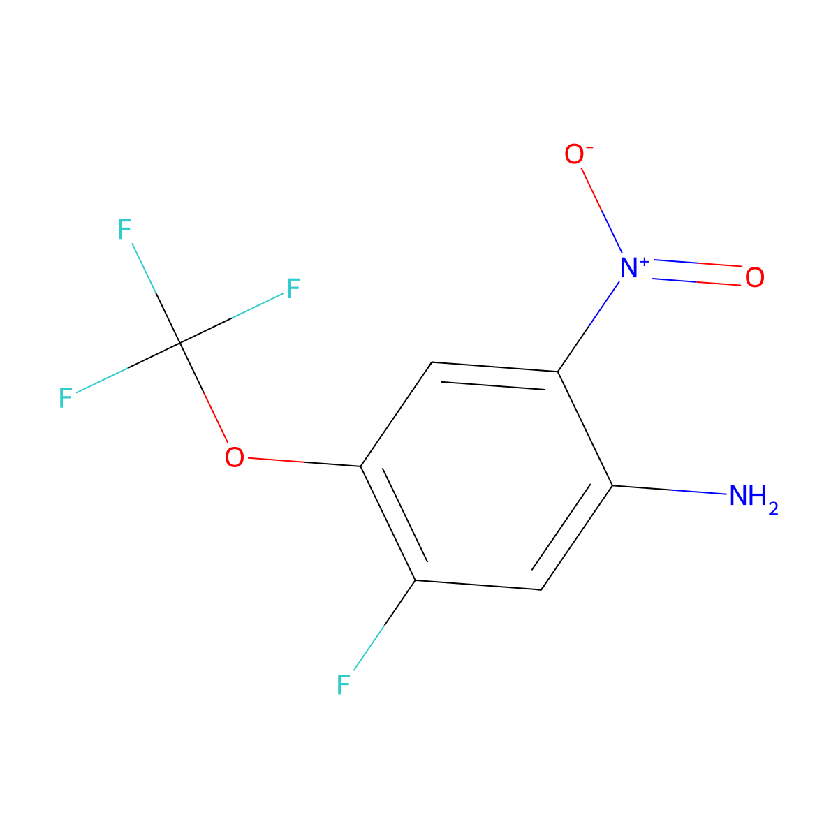 5-Fluoro-2-nitro-4-(trifluoromethoxy)aniline molecular structure, CAS 2366994-50-3