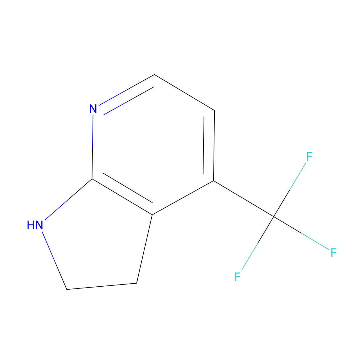4-(Trifluoromethyl)-2,3-dihydro-1H-pyrrolo[2,3-b]pyridine molecular structure, CAS 2366994-59-2
