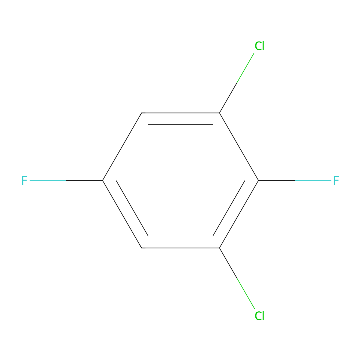 1,3-Dichloro-2,5-difluorobenzene molecular structure, CAS 2367-80-8