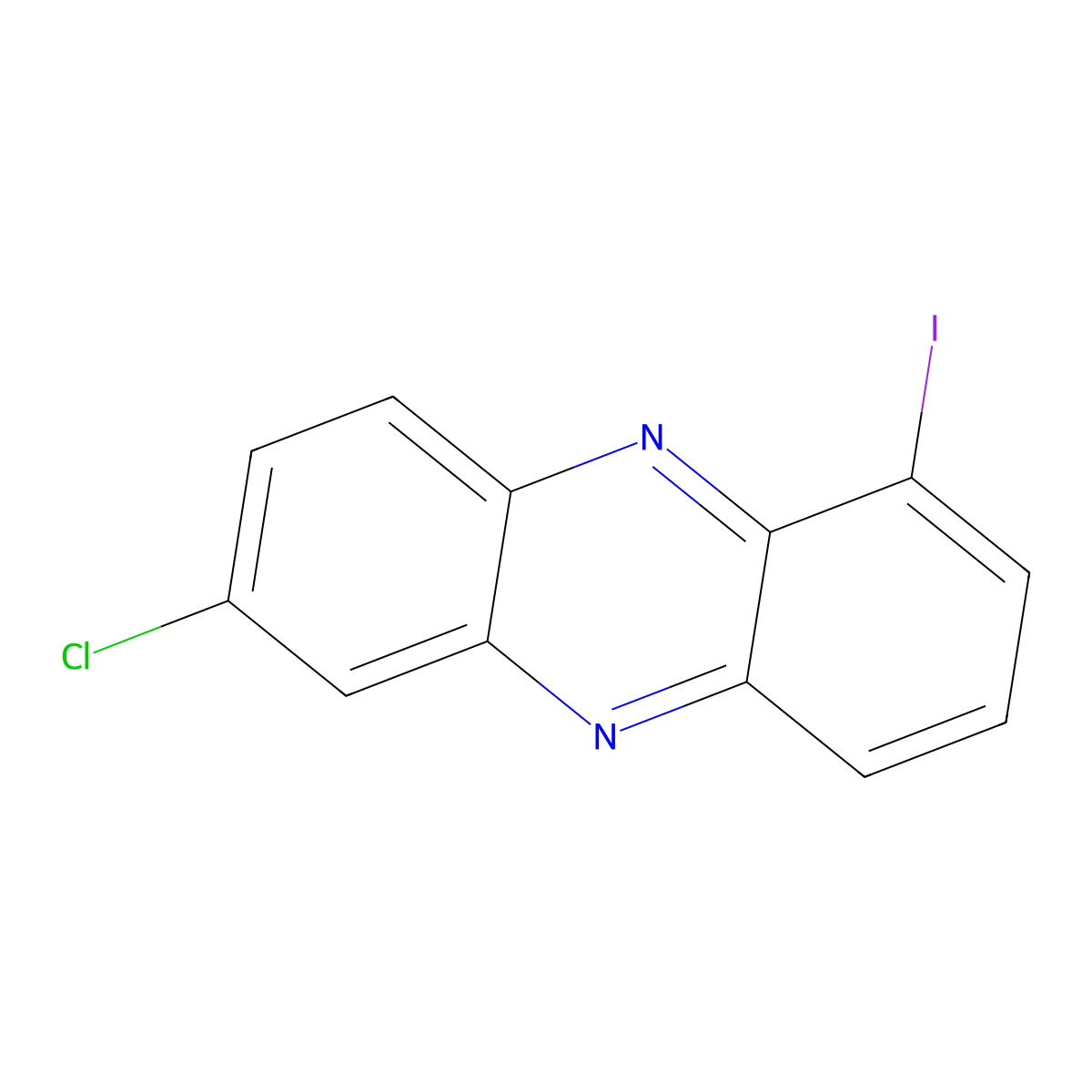 7-Chloro-1-iodophenazine molecular structure, CAS 2367002-64-8