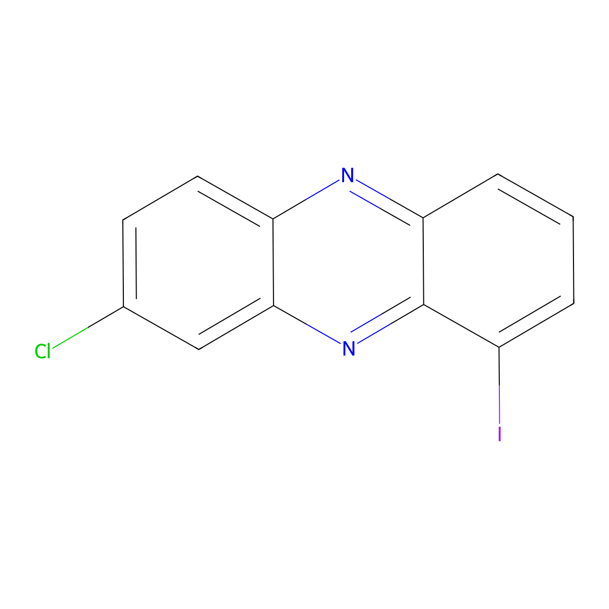 8-Chloro-1-iodophenazine molecular structure, CAS 2367002-69-3