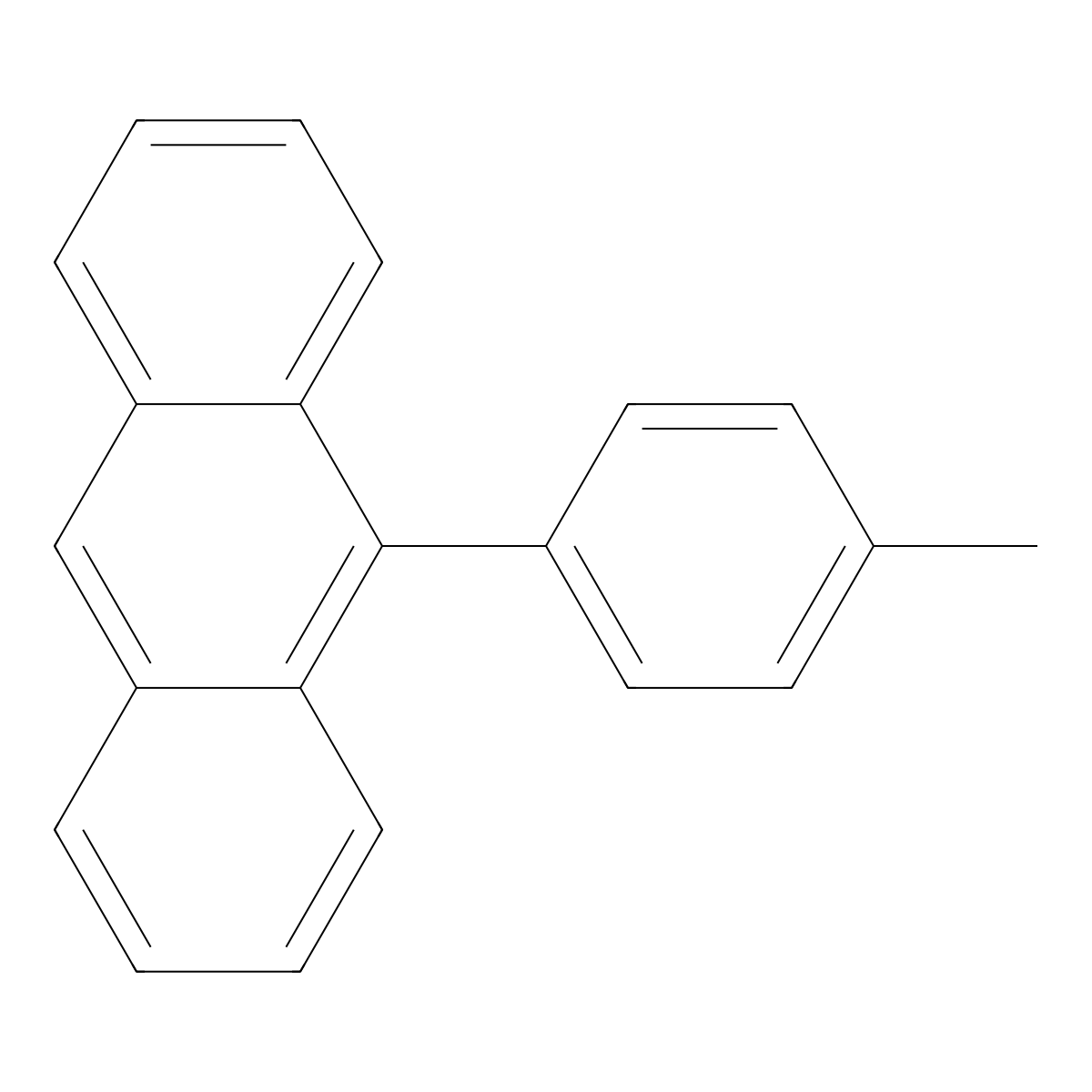 9-(4-Methylphenyl)anthracene molecular structure, CAS 23674-14-8