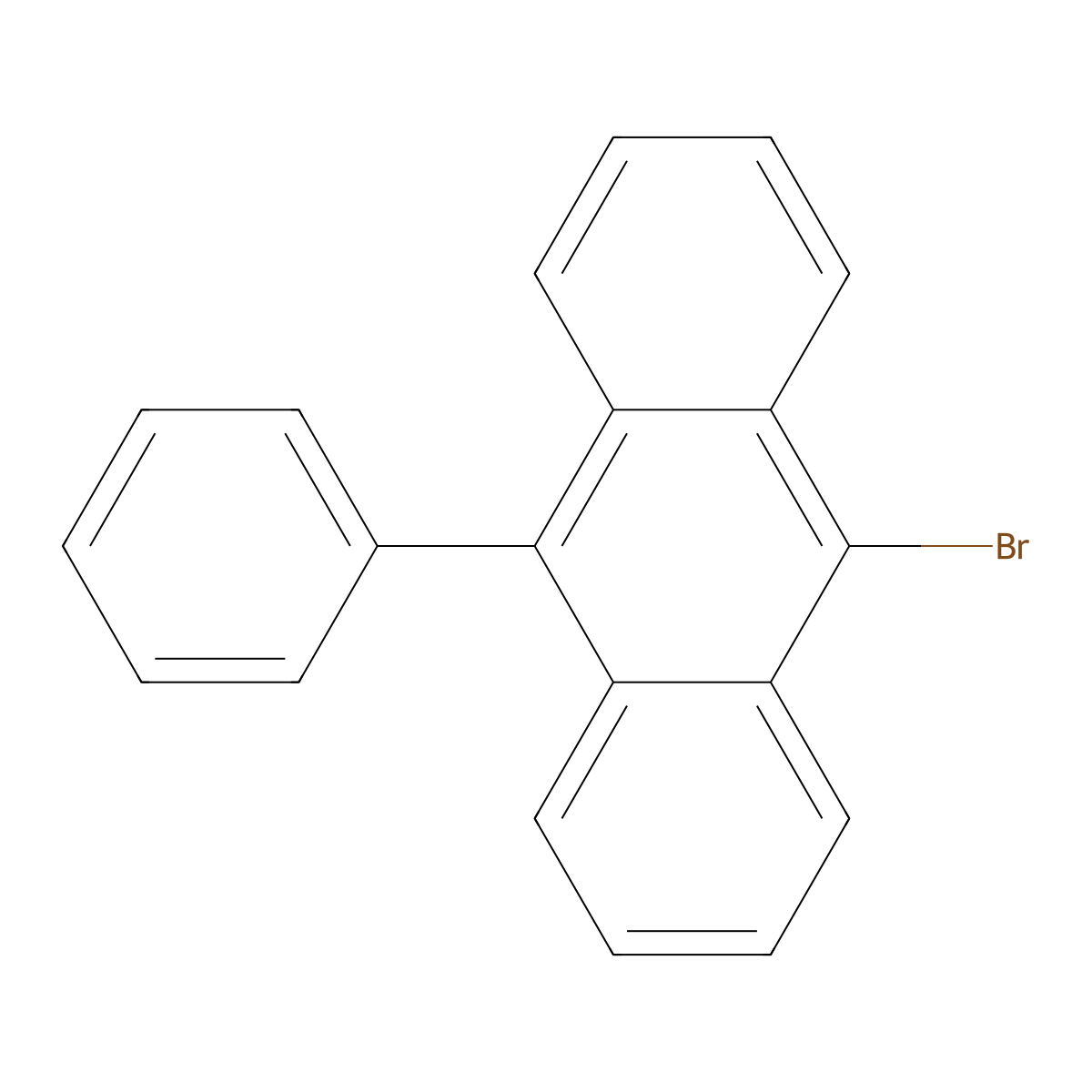 9-Bromo-10-phenyl-anthracene molecular structure, CAS 23674-20-6