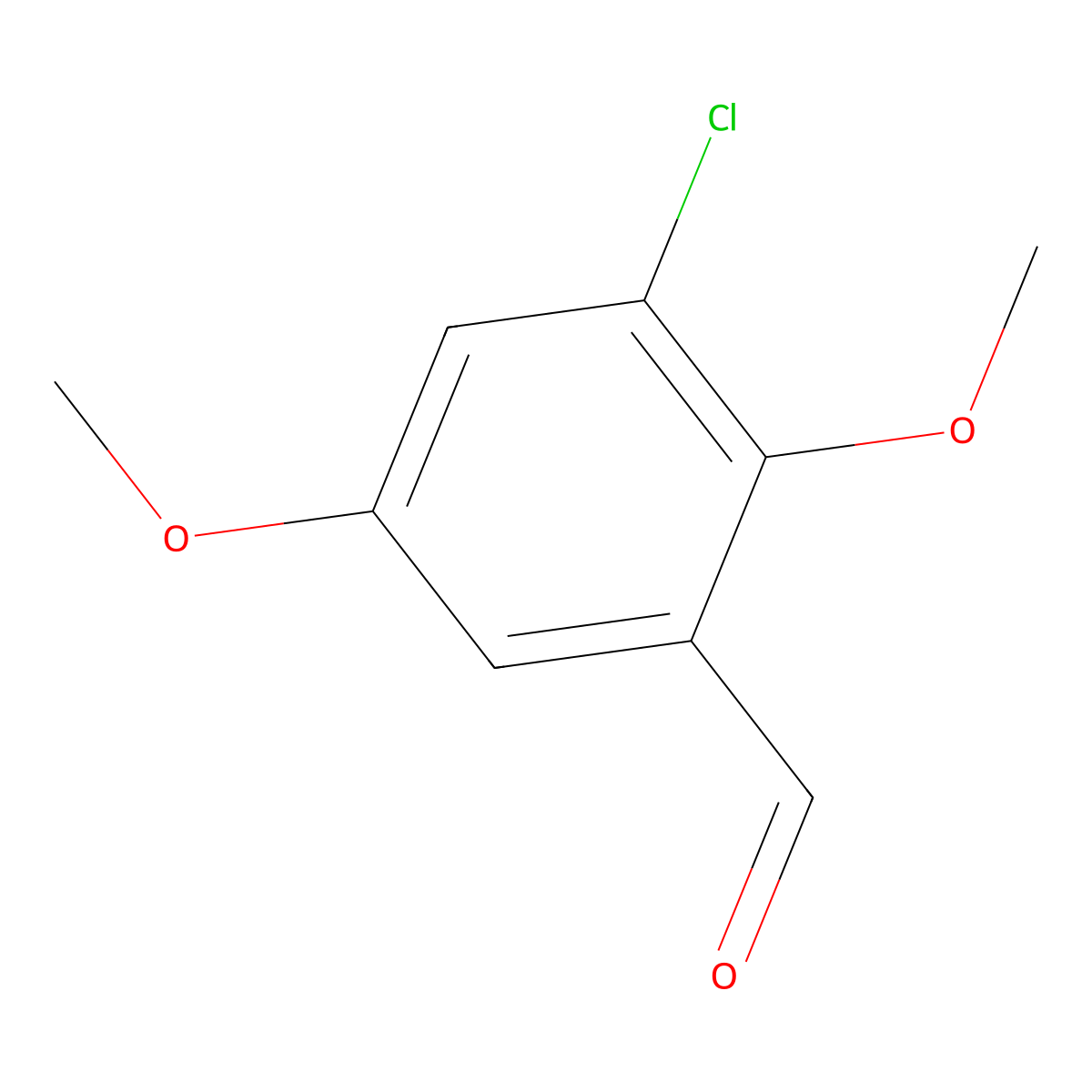 3-Chloro-2,5-dimethoxybenzaldehyde molecular structure, CAS 236751-58-9