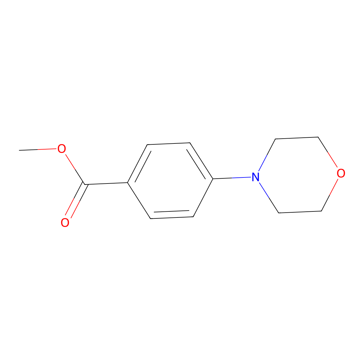 Methyl 4-Morpholinobenzoate molecular structure, CAS 23676-05-3