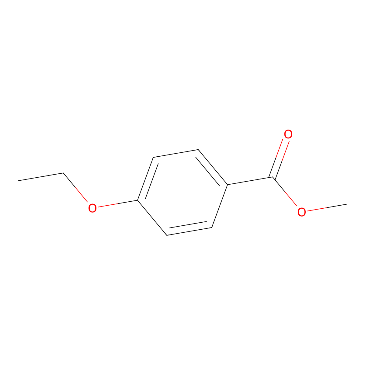 Methyl 4-ethoxybenzoate molecular structure, CAS 23676-08-6