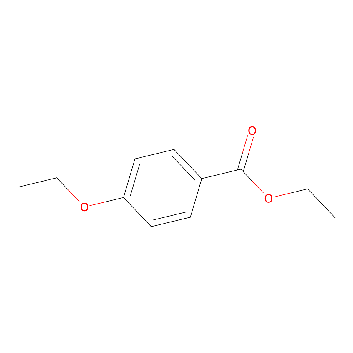 Ethyl 4-ethoxybenzoate molecular structure, CAS 23676-09-7