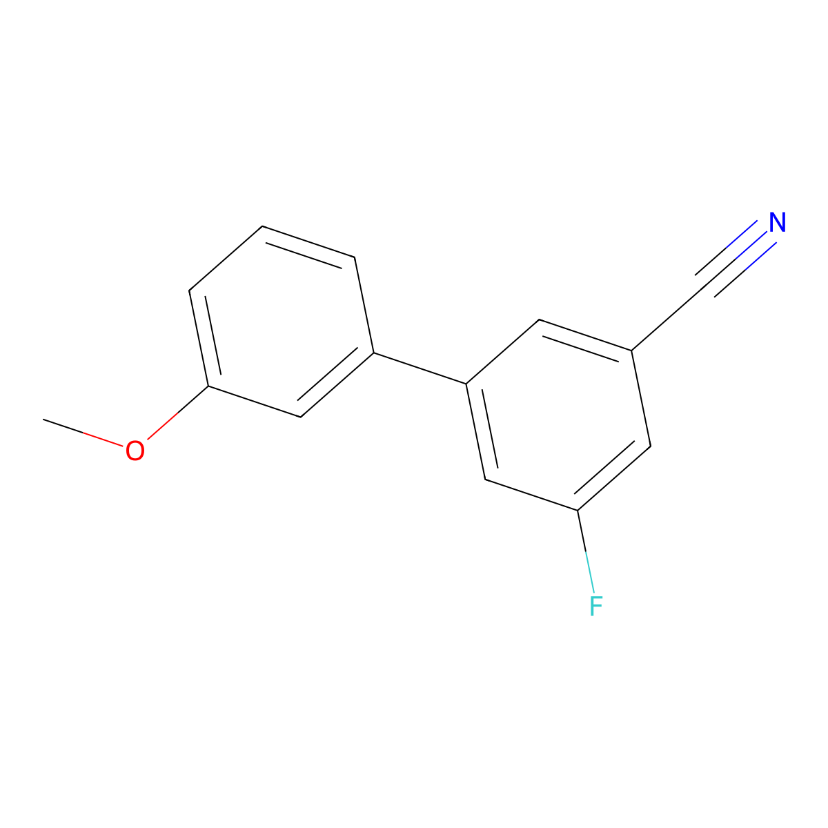 5-Fluoro-3'-methoxy-[1,1'-biphenyl]-3-carbonitrile molecular structure, CAS 2367624-77-7