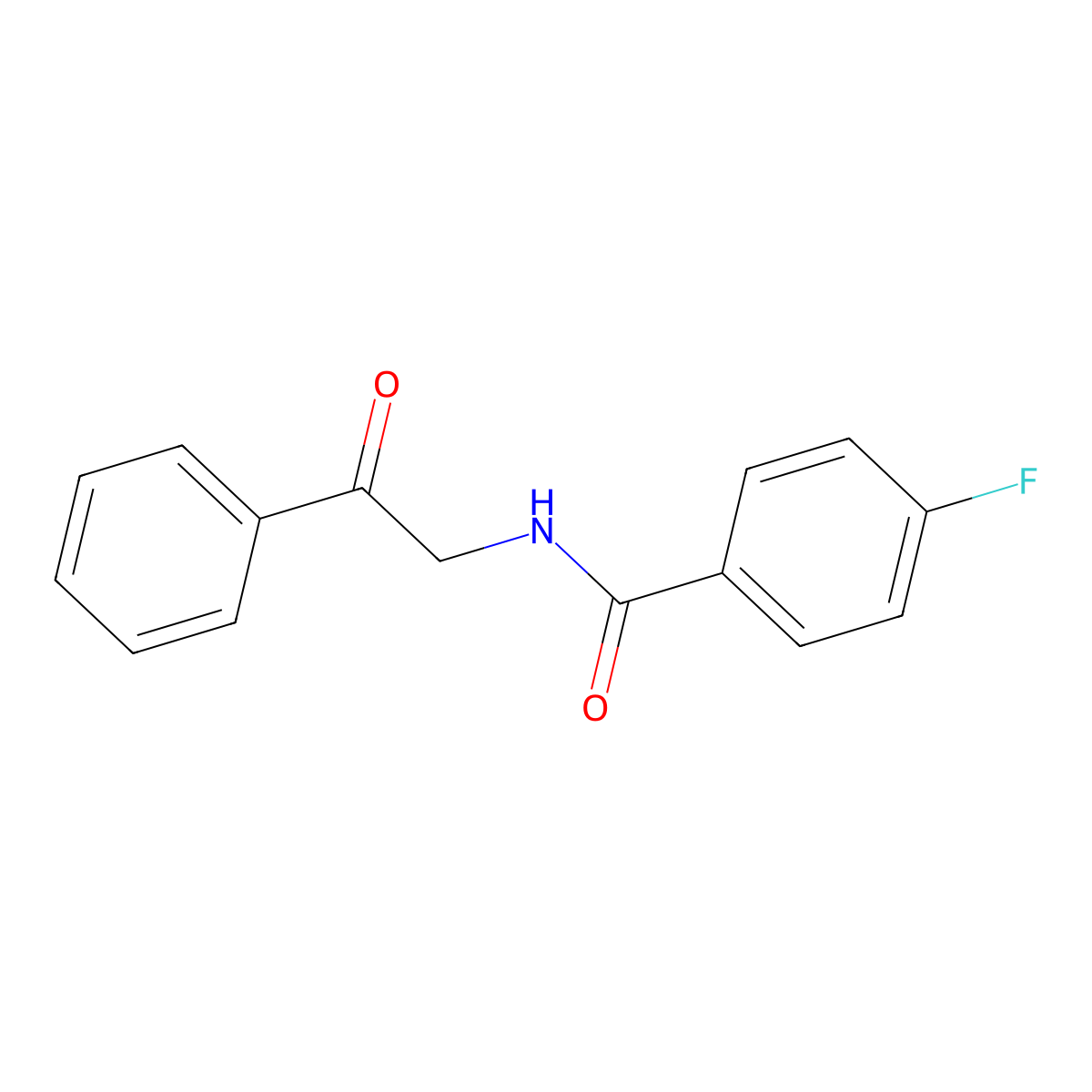 4-fluoro-N-(2-oxo-2-phenylethyl)benzamide molecular structure, CAS 2368-16-3