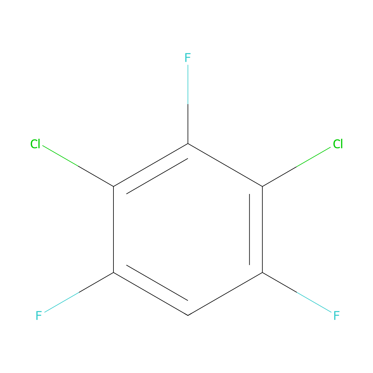 1,3-Dichloro-2,4,6-trifluorobenzene molecular structure, CAS 2368-53-8